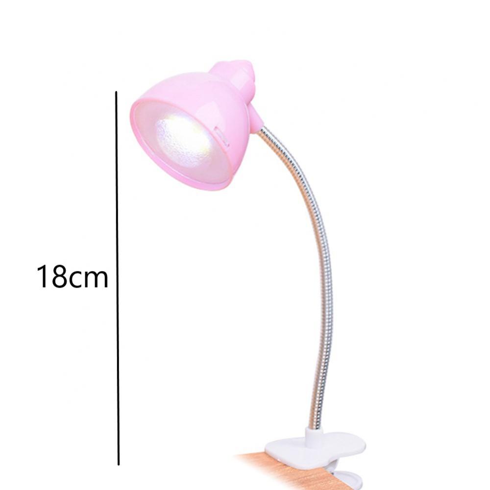 Tischlampe in Bonbonfarben, Mini-Tischlampe zum Anklipsen, Schreibtischlampe, LED-Licht, verstellbares Buchlicht, Nacht-LED-Augenschutz, Leselampe