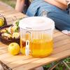 4L Leakproof Beverage Dispenser with Spigot & Lid Cool Water Bucket Clear Outdoor Water Bucket for Iced Tea Lemonade Juice Milk