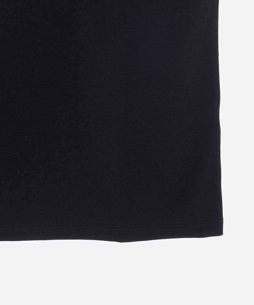 BASIC HOUSE Women'S Flowy Spandex U-Neck Oversized Long Sleeve T-Shirt Black