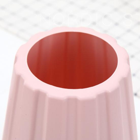 Nordic Style Plastic Pot Basket Geometric Vase Dried Flower Holder Desktop Decor