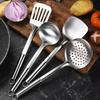 Set di 5 utensili da cucina in acciaio inossidabile: pala, cucchiaio da zuppa, spatola, stoviglie, utensili da cucina, gadget da cucina