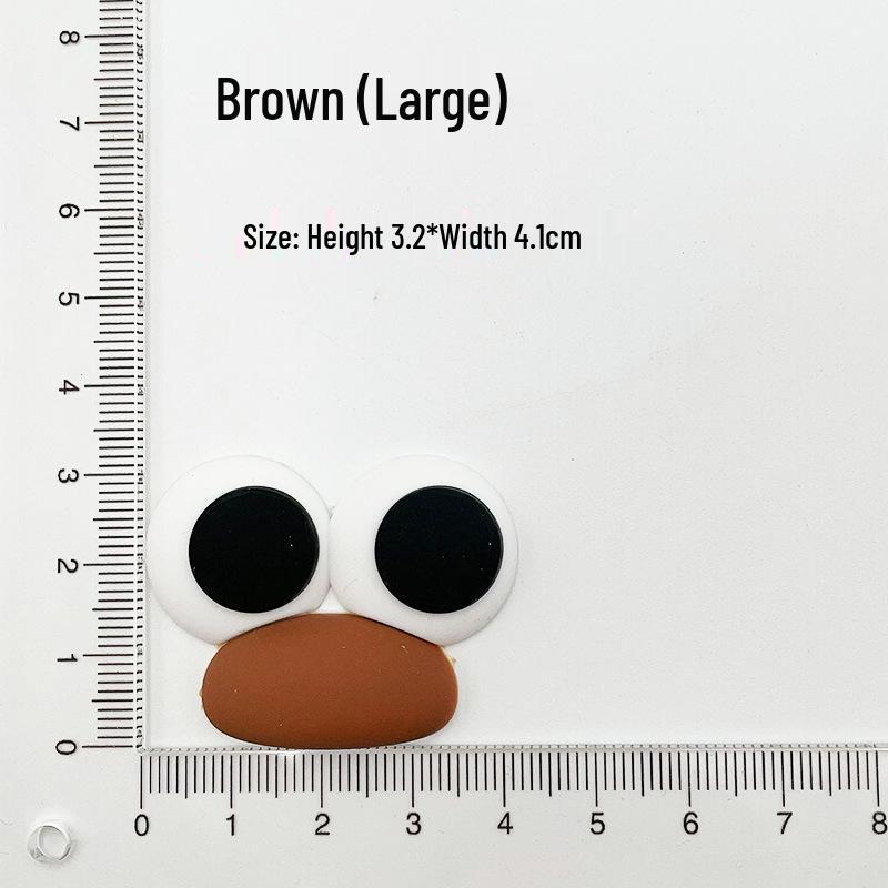 Cartoon Sausage Mouth & Big Eyes Duckbill Rubber Patch - Cute DIY Drain Basket Ornaments