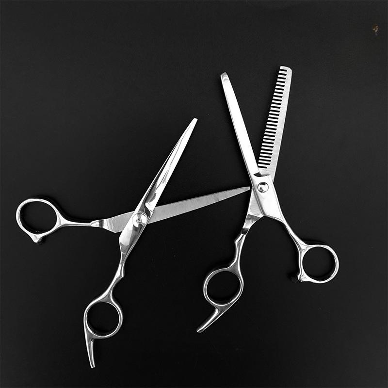 1Pc Haircut Scissors Hairdressing Scissors Flat Cutting Tooth Scissors Bangs Scissors Pet Scissors