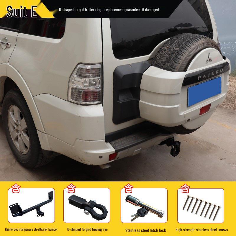 Mitsubishi Pajero V73/V97/V93 Trailer Hook: Reinforced Tow Bar Upgrade