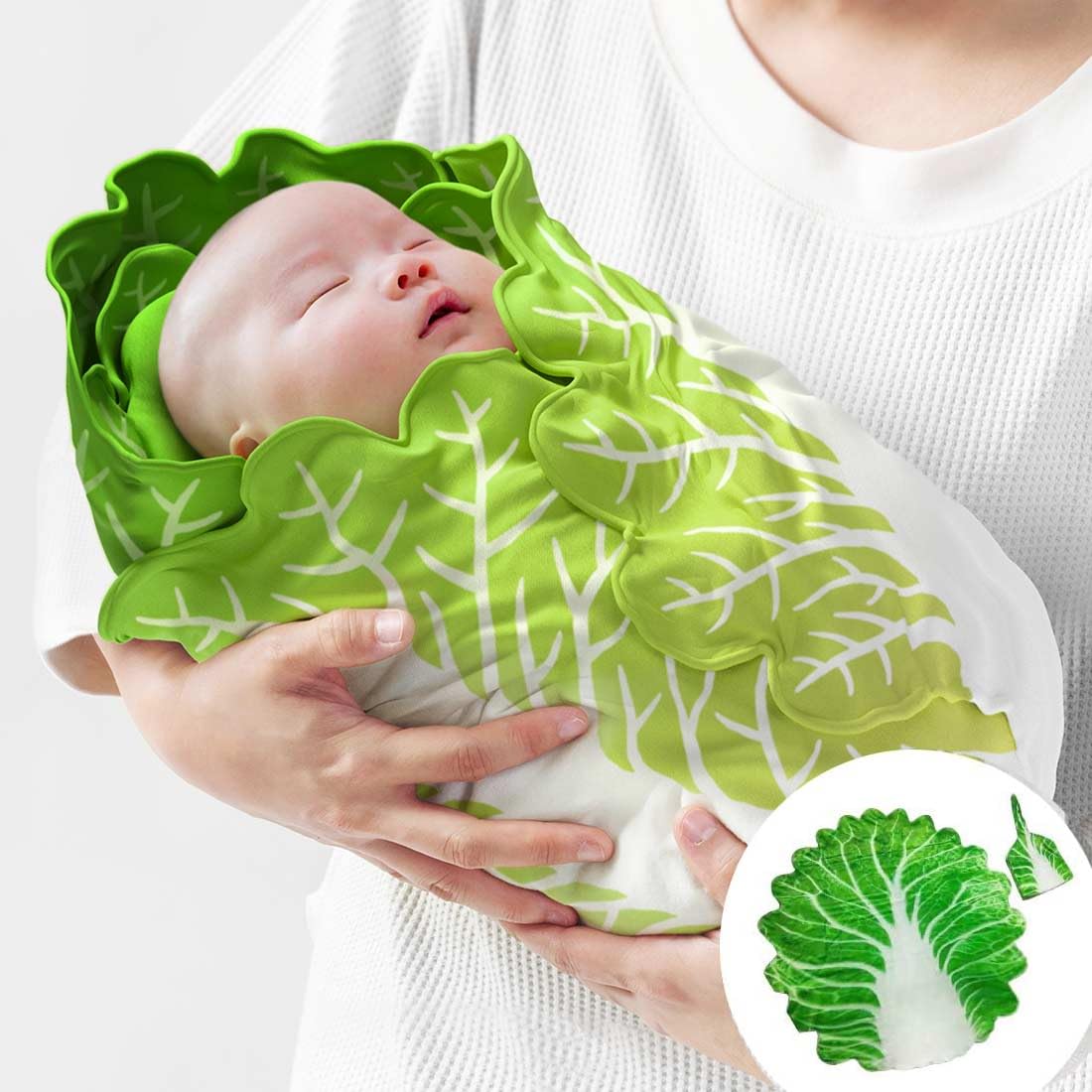 

Пекинская капуста малыш малыш малыш сон китайская лепешка SNS пеленка, пеленка, одеяло, одеяло, новорожденный, помощь, одеяло в форме капусты, одеяло, зелёный