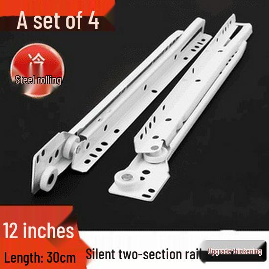 

Направляющая для ящика из двух секций: Направляющие для гардеробного/прикроватного шкафчика с боковым или нижним креплением