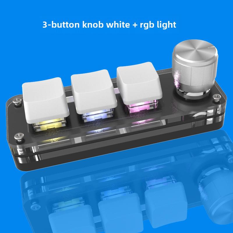 Vollständig anpassbare Tastatur: Ein-Klick-Kopieren, Einfügen, Ausschneiden, Alles auswählen, Eingabe; ideal für Audio, Gaming, Bürogebrauch. Mechanische Tastatur.