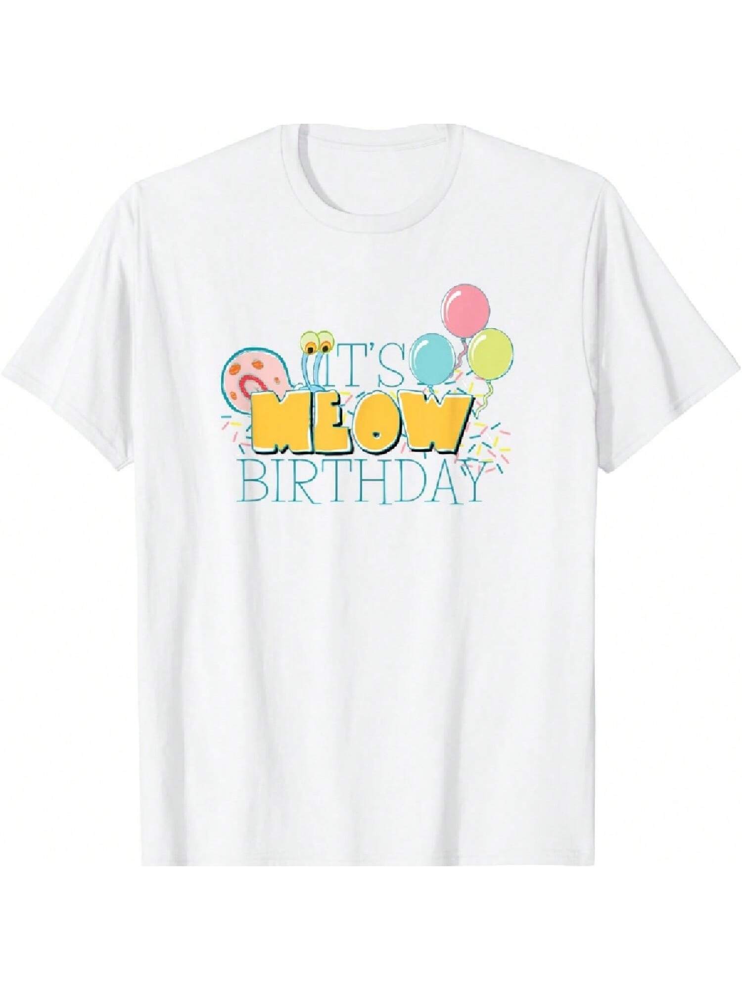 Gary It s Meow Birthday T-Shirt S разноцветный