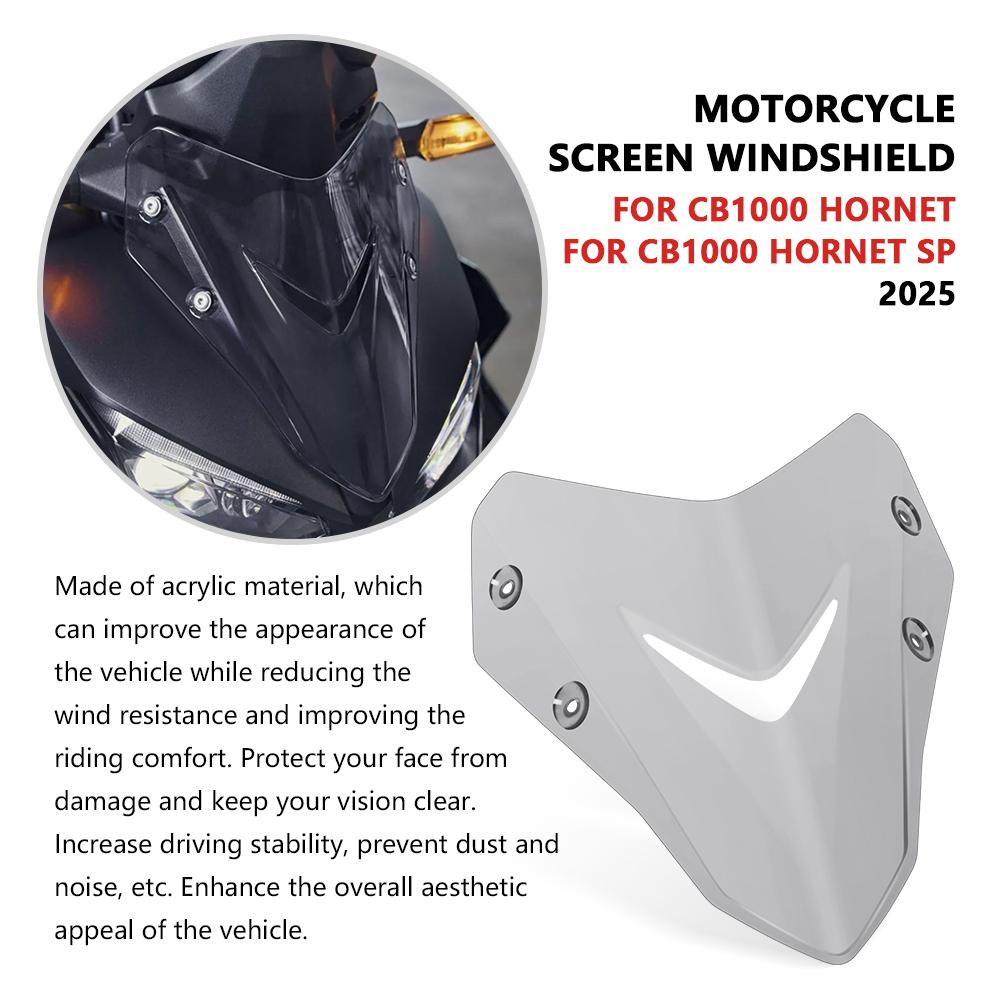 For CB1000 Hornet 2025 CB 1000 Hornet SP 2025 Motorcycle Front Windshield Windscreen Baffle Wind Deflectors Fairing Spoiler