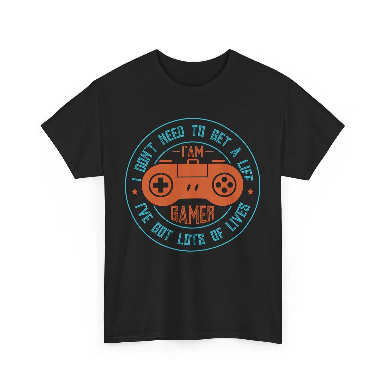Gamer Geek T-Shirt | Retro Video Game Tee | Funny Gaming Graphic Shirt L
