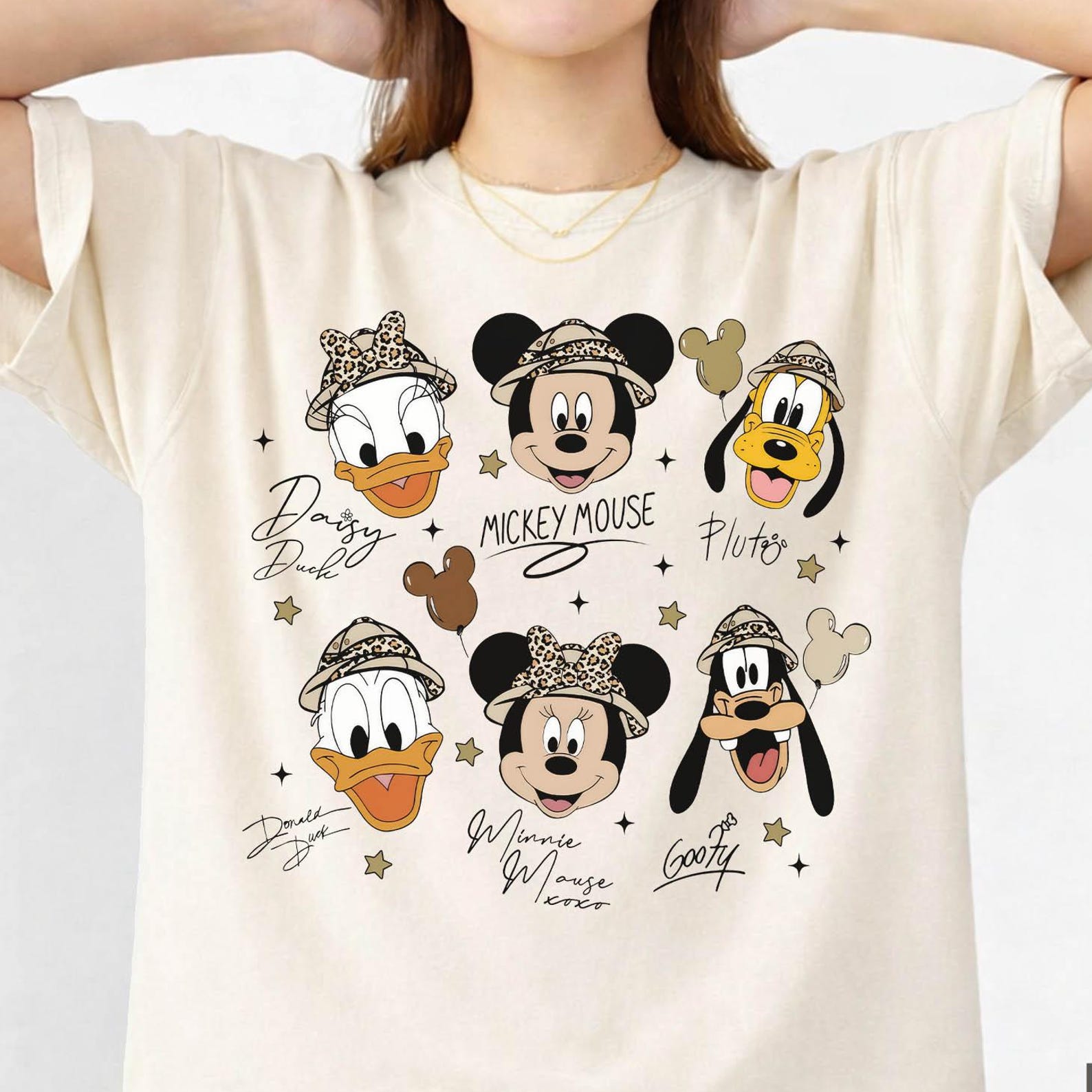 Comfort Colors Mickey and Friends Safari Signature Shirt, Disney Safari Mode Shirt, Animal Kingdom Safari Shirt, Mickey Safari WDW Shirt M