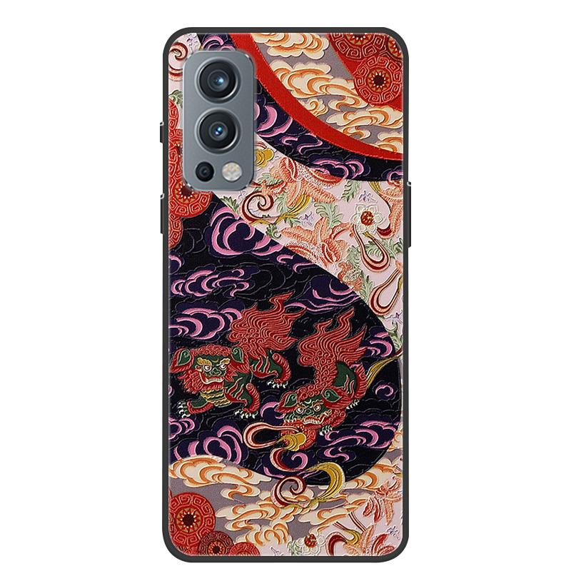 För Oneplus Nord 2 5G Fodral 3D Drake Prägling Mjuk TPU Silikon Baksidesfodral För Oneplus Nord2 5G One Plus Nord 2 Coque Bumper
