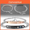 Chic Alloy Electroplated Couple Bracelets Perfect For Anniversaries