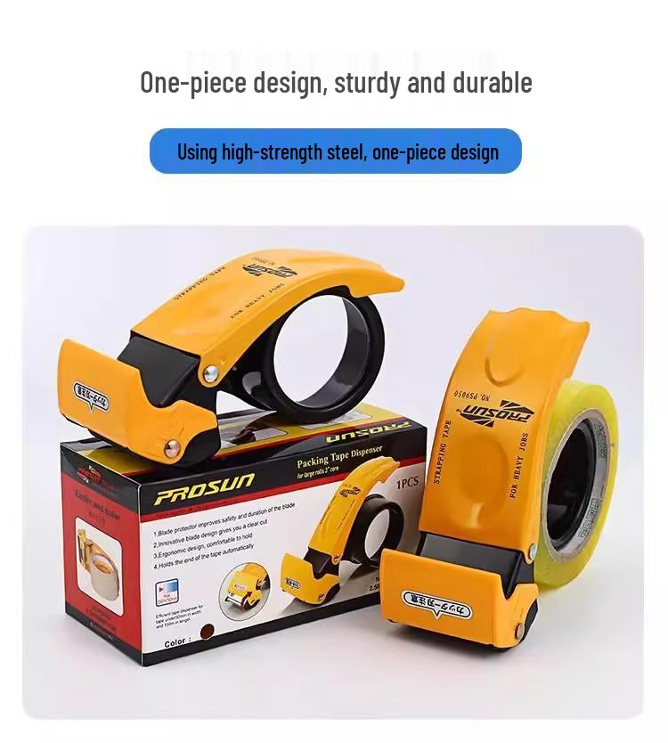 Transparent Metal Tape Dispenser - Adhesive Sealing Machine