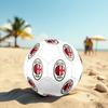 Pallone da Calcio AC Milan Taglia 5, Cucito a Macchina in PVC, Resistente e ad Alto Rimbalzo, Adatto a Tutte le Età, Merchandising per tifosi, Partite e Uso all'Aperto.