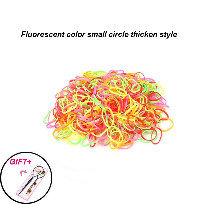 800 Pezzi/Confezione Elastico Corda per Coda di Cavallo Accessori per Capelli per Ragazze Elastico in Gomma per Capelli