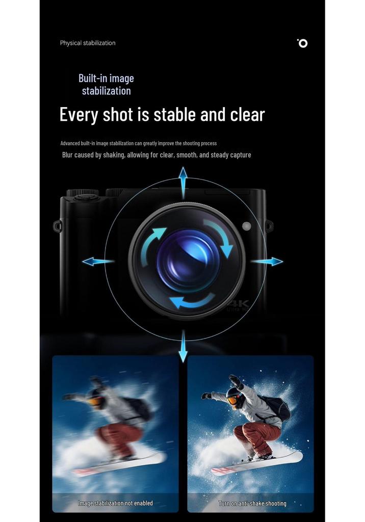 HD Dual Camera Digital SLR for Vlogging & Selfies - Entry-Level Travel Camera for Students