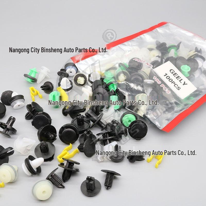 Geely Interior Clips: Compatible with Fender, Trunk, Door Panel, Guard Plate, Center Console, and Dashboard Fixing.