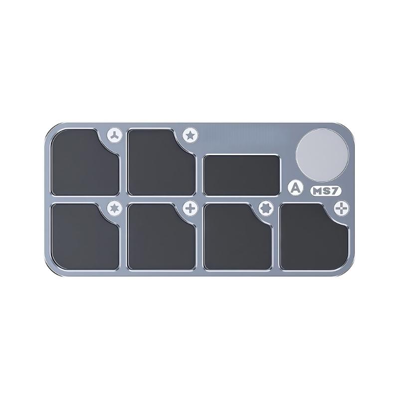 

Professional Antislip Magnetic Screw Organizers Mat Work Pad Workstation Mat For Electronics Repair With Aluminum Frame 1