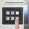 6P LED dotyková ovládací skříňka Bluetooth kompatibilní dotykový ovládací panel Ovládání přes aplikaci LED panel spínače světla s podsvícením pro obytný vůz jachtu