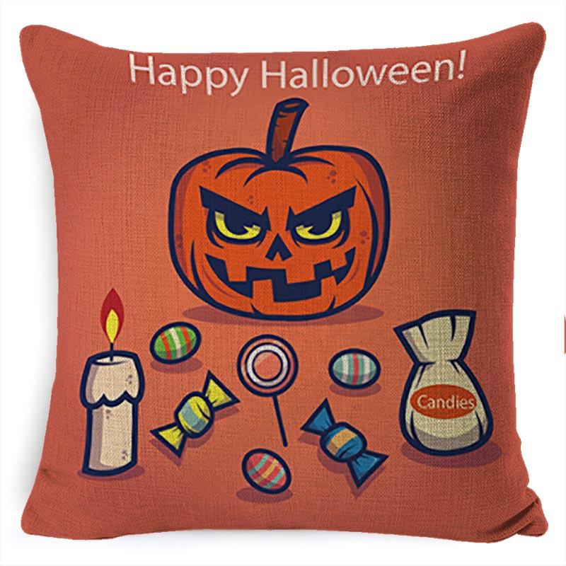 Pillow Case Holiday Party Halloween Horror Bat Office Pillow Case Car Waist Support Cushion Lumbar Pillow