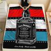 JACK DANIELS whisky printing Flannel Blanket Bedroom Sofa Camping Warm blanket Gifts for family and friends-MJ001
