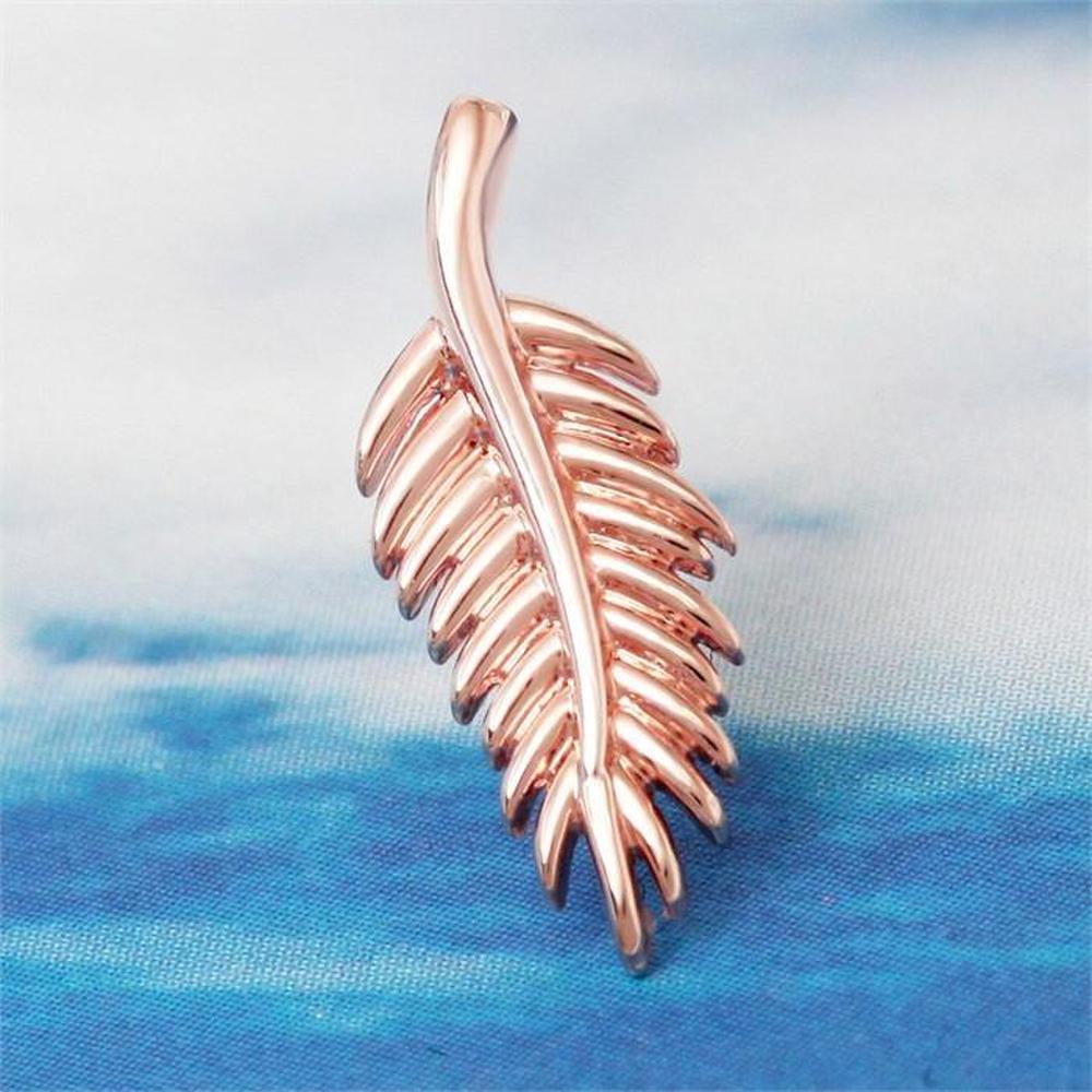 [Onm] Onm 14K Gold Needle Feather Stick Rose Gold Piercing (S9594158)