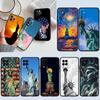 IK66 Statue of Liberty Phone Case for Samsung Galaxy S20 S21 S22 Ultra FE + Plus A21S A22 A24 A25 A26 A30 A30S A31