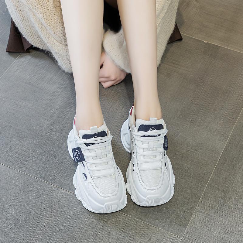 6616-2 Mesh inner height increase dad shoes women's spring and summer new versatile Korean version platform dad shoes student break