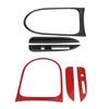 3Pcs Carbon , Gr Panel Cover Trim Sticker Steering Wheel Car Interior for 2015 2017