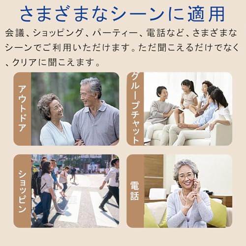 Vimaydo Hearing Amplifier [2025 Upgraded Edition] for Seniors, Ear-Hook Hearing Amplifier, Binaural Compatible, USB Rechargeable, 2 Modes, 4 Volume Se