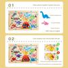 Montessori Magnetic Color Sorting Games Maze Board Pen Moving Bead Games Wooden Control Sensory Play Educational Toys for Kids