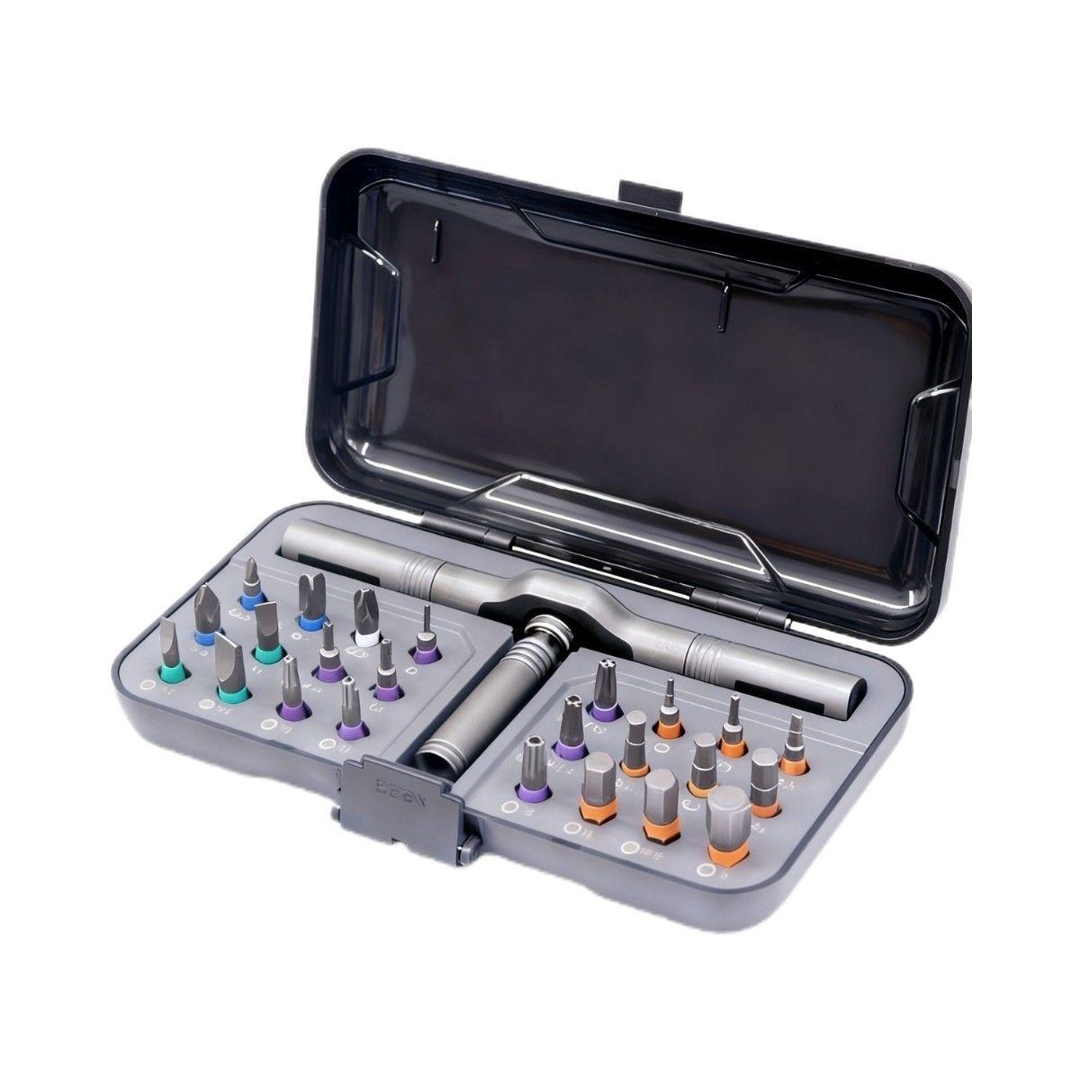 25-in-1 Multi-Function Ratchet Screwdriver Set with S2 Steel Tools