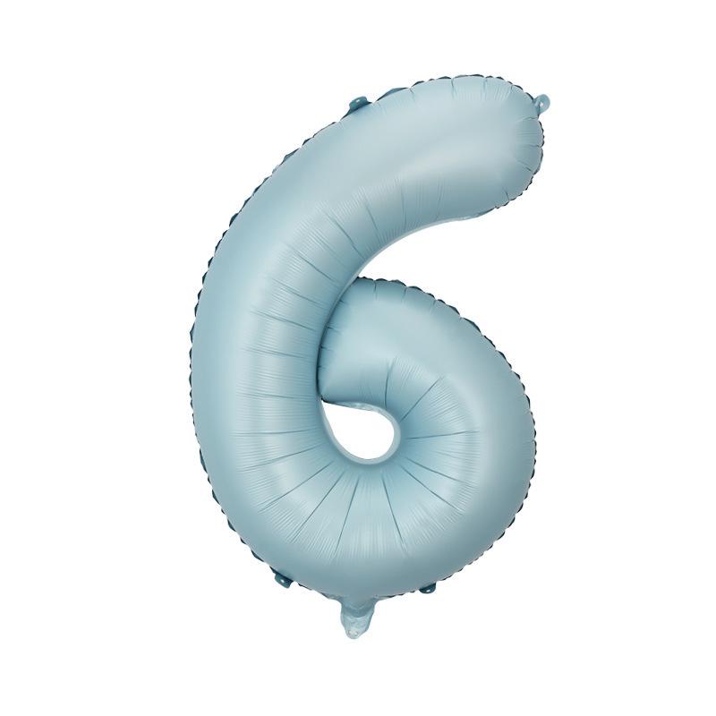 32" Medium Number Aluminum Foil Balloon for Children's Birthday Party Decorations