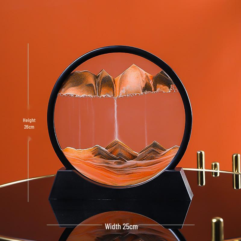 Kreative 3D Treibsand-Sanduhr: Flüssige Bewegung Desktop-Dekor & Einzigartiges Geschenk
