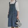 Elegant Kitchen Cooking Apron Oil-Proof Artist Flower Shop Apron Ladies Denim Apron  Restaurant Use