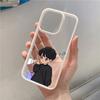 Sweet Girl & Boy Couple Paired Funda Iphone Case For iPhone 17 16 15Pro Max 11 12 13 14Pro Plus Shockproof Carcasa Iphone Shell