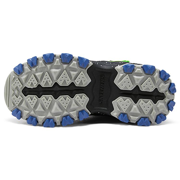 Skechers Kids Fashion Trend Non-Slip Wear-Resistant Warm High-Top Boots Kids boots Black Blue Yellow 406415L-BBLM