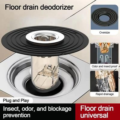 Anti Odor Floor Drain Core Insect Prevention Removable Basin Drain Filter Seal Stopper Drain Cover Kitchen Bathroom Accessories