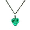 Fashionable Fine Jewelry New Creative Luminous Heart Crystal Pendant Necklace Glows Darkness Stainless Steel Charming Elegant