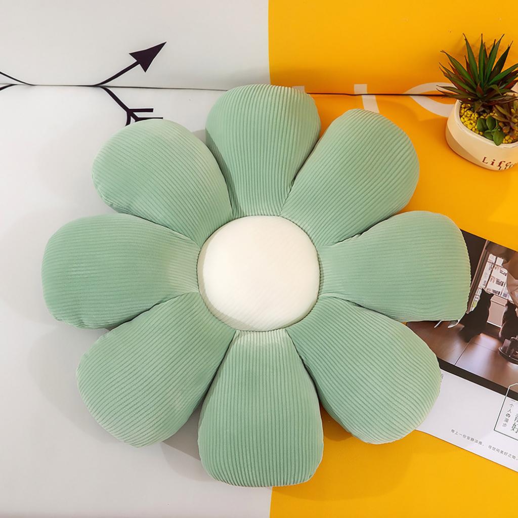 Flower-Shaped Cushion Thick Plush Indoor And Outdoor Decoration