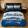 Hc Kometa Brno Jersey Custom Name Pattern Bedding Quilt Set Quilt Cover Pillowcase Home Gift(1 * duvet cover + 2 * pillowcase, without core)