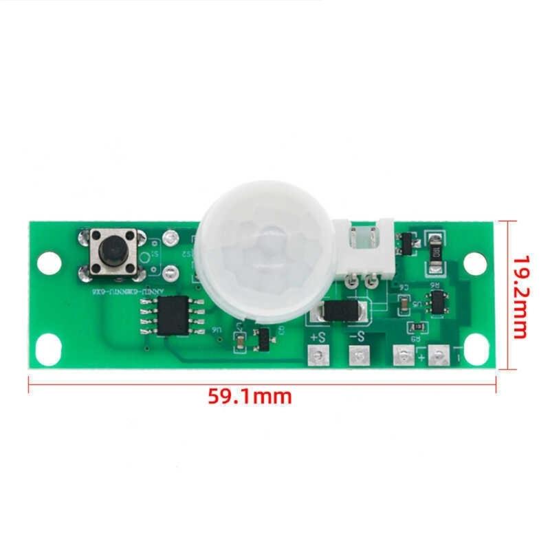 3.7V Solars Powereds Human Body Detection Module Automatic On/Off Sensorings Circuit Board