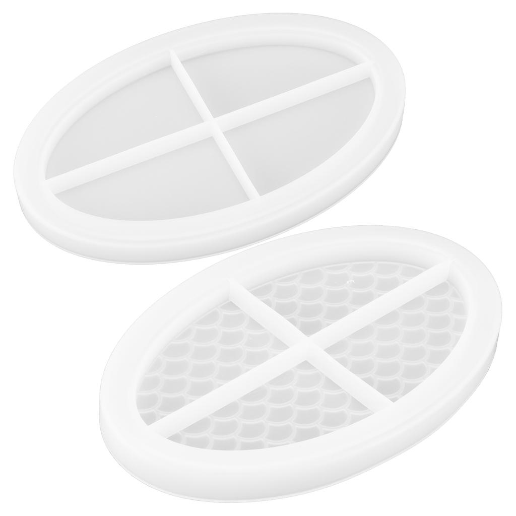 Epoxy Resin Casting Fruit Tray Mold Silicone Decorative Tray Plate DIY Mold Accessory