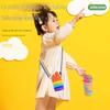 Good-looking Double Buckle Rope Silicone Bottle Portable Foldable Water Cup Outdoor Use Camping Camouflage Retractable Childrens Kettle