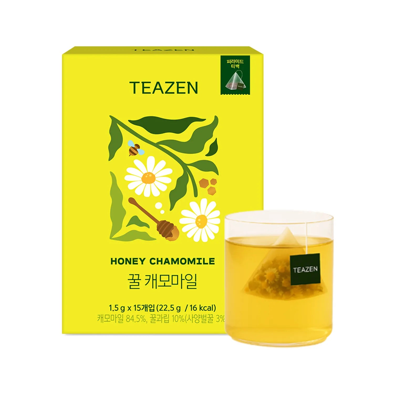 Teazen Honey Chamomile Tea Relaxing Herbal Drink 15 Bags Herbal Drink 15 Bags