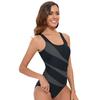 2026 New Striped Print Sport Swimwear Women Backless One Piece Swimsuit Female Professional Bathing Suit Swimming Suit For Women