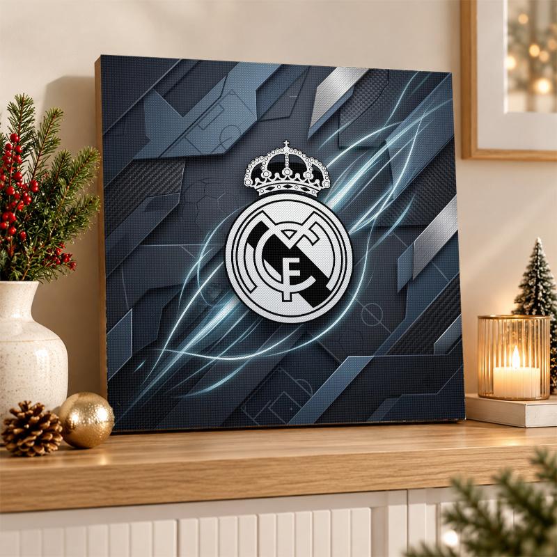 Real Madrid Diamantmalerei Set 5D Vollbohrer DIY Diamantmosaik Wandkunst Heimdekoration
