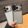Luxury Electroplate Transparent Phone Case For iPhone 11 12 13 14 15 16 Pro Max Plus Clear Bumper Shockproof Protection Cover