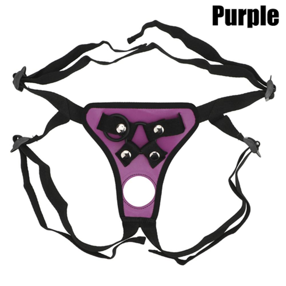 Penis Truser Sexleketøy for Menn Strap On Dildoer Bukser Justerbart Selebelte med Ringer Strapon Realistiske Dildo Bukser